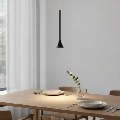 Productafbeelding van Hanglamp Net enkel zwart, AI-gegenereerde afbeelding
