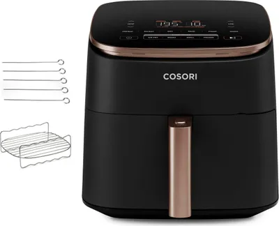 Immagine prodotto di Cosori Turbo Blaze Chef Edition Single 6 L Stand-alone 1725 W Hot air fryer Black, Pink gold