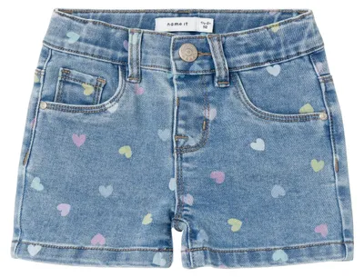 Produktbild von NAME IT Shorts Denim Slim Fit Allover Print, Girls Shorts  Größe: