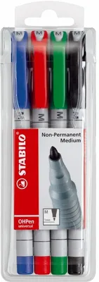 Produktbild von Folienstift mittel non-permanent VE=5x4 Stück