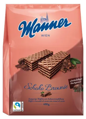 Produktbild von Manner Schoko Brownie Schnitten Beutel 400g