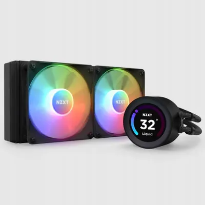 Zdjęcie produktu dla NZXT Kraken Core 240 RGB, Zestaw do chłodzenia płynami, 12 cm, 500 RPM, 2400 RPM, 75,05 m³/h, Czarny