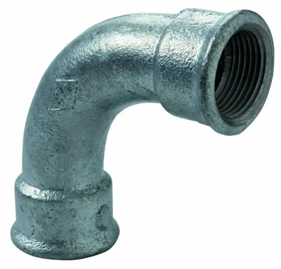 Obrázok produktu pre 90° ohyb typu A z pozinkovanej liatiny 1"1/2