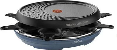 Image de Appareil à raclette 8 personnes 1050w + gril + crêpière - Tefal - RE310401 - colormania