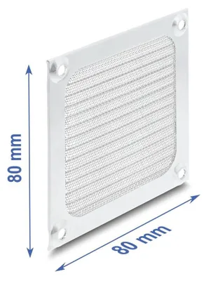 Produktbild von DELOCK Lüftergitter 80 x 80 mm Aluminium - Lüfter