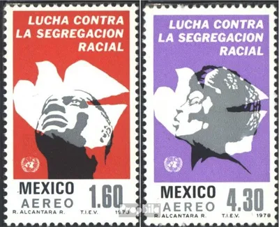 Produktbild von Briefmarken Mexiko 1978 Mi 1607-1608 (kompl.Ausg.) postfrisch Rassendiskriminierung