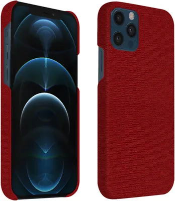 Image de Avizar, coque rigide et résistante aux chocs pour Apple iPhone 12 / 12 Pro, couleur rouge