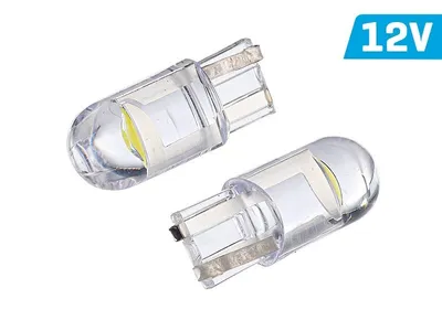 Zdjęcie produktu dla Żarówka VISION W5W (T10) 12V 1x F10 LED, całoszklana, biała, 2 szt.