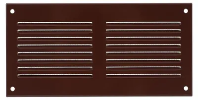 Produktbild von Europlast MR2010B Metall-Lüftungsgitter 200 x 100 mm, Insektenschutz, braun