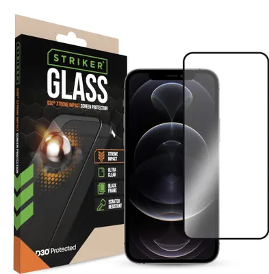 Zdjęcie produktu dla Striker D3O Tempered Glass Edge To Edge Screen Protector Apple iPhone 12/12 Pro