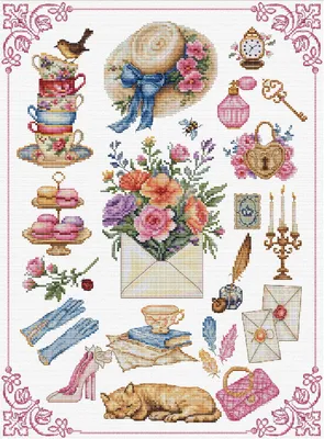 Obrázok produktu pre Balenie výšiviek krížom-krážom "Krása", 24x33cm