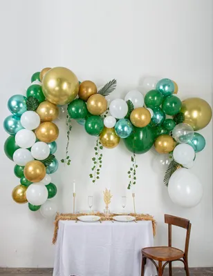 Immagine prodotto di Set di palloncini tropicali con foglie di palma edera e foglia di finestra 116 pezzi colorati