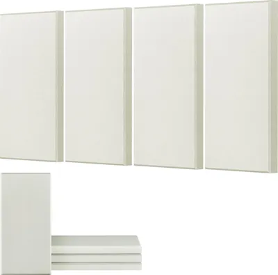 Obrázek produktu pro VEVOR Akustické panely, 4 kusy, 600 x 300 x 50 mm, nástěnné panely, zvukově izolační desky, samolepicí, zvukotěsné nástěnné desky, pro studia, kanceláře, domácí kina, konferenční místnosti, béžové