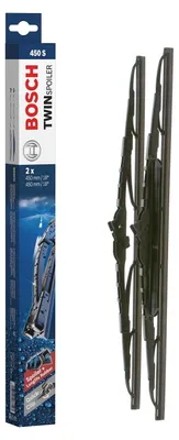 Image de Essuie-glaces Bosch Twin Spoiler 450S, longueur : 450 mm/450 mm – Kit pour