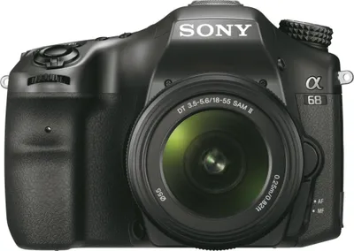Produktbild von Sony α α68 Body, 24,2 MP, 6000 x 4000 Pixel, CMOS, Full HD, 610 g, Schwarz