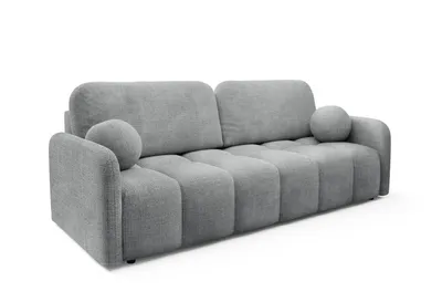 Produktbild von Schlafsofa Cube anthrazit mit Schlaffunktion Bettkasten 218 cm Couch Stoff Cremona Modern 3-Sitzer