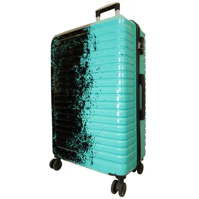 Produktbild von Polycarbonat Großer Reisekoffer Sierra 76 cm Hartschale Trolley Größe L schwarz-türkis