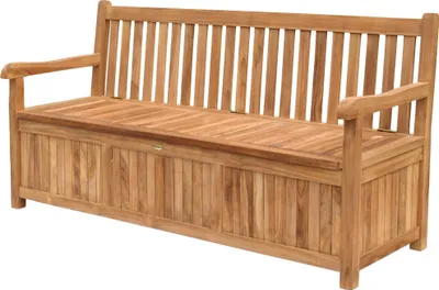 Produktbild von Truhenbank Piceno Teak Massivholz - Breite: 180 cm