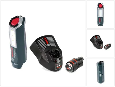 Image de Bosch Professional GLI 12V-300 Lampe sans fil + 1x Batterie GBA 12V 2,0 Ah + Chargeur GAL 1230
