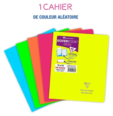 Obrázok produktu pre Clairefontaine 951723C, Vzor, Rôzne farby, 96 listy, 90 g/m², v mäkkom viazaní, Univerzálne