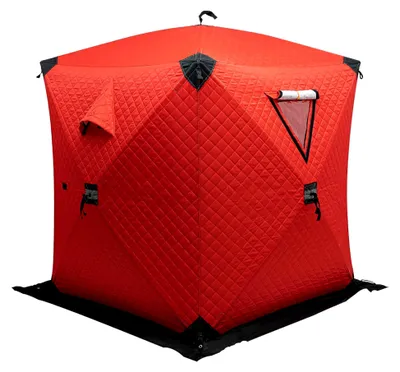 Produktbild von Angelzelt für Eisfischen, Robustes Zelt mit Tragetasche, Geeignet für Wintercamping, Angeln & Outdoor-Aktivitäten, 145x145x165cm