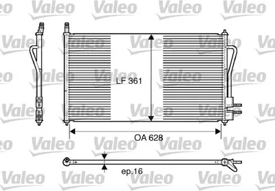 Produktbild von VALEO Kondensator, Klimaanlage  817493