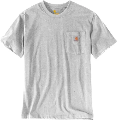 Produktbild von Carhartt K87 POCKET S/S T-SHIRT 103296, Farbe:heather grey, Größe:XS