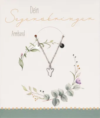 Produktbild von Armband Dein Segensbringer Silber 18,5 cm mit Schutzengel-Anhänger Erstkommunion Geschenk für Mädchen
