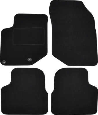 Image de Tapis De Sol Noir Velours Pour Citroen C4 Depuis 2021 4pcs, Ajustement précis, Base Antidérapante, Renforcée dans la Zone de la Pédale