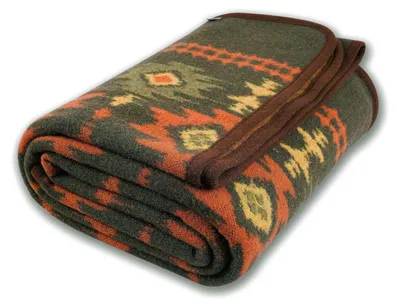 Produktbild von Wolldecke Wolle Nordic-Green 160 x 200 cm