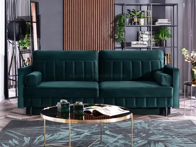 Zdjęcie produktu dla Sofa rozkładana KARELY - zielona