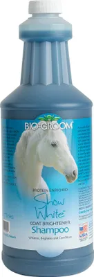 Produktbild von BioGroom Show White Aufhellendes Pferdeshampoo, Konzentrat 1:8, 946 ml (Verdünnt 8514 ml)