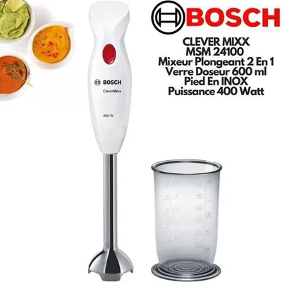 Image de Bosch MSM24100 blender Immersion blender 400 W Stainless steel White