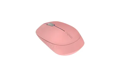 Produktbild von Rapoo M100 Silent, Beidhändig, Optisch, RF Wireless + Bluetooth, 1000 DPI, Pink