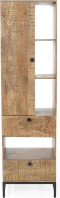 Produktbild von CARVING Regal mit 1 Tür / 2 Schubladen / 4 Ablagen