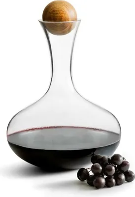 Produktbild von Sagaform - Oval Oak Rotweinkaraffe Glas 2 Liter 5010116