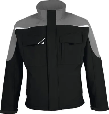 Produktbild von BESTWORK Softshell-Jacke schwarz/grau, Gr. 2XL - PKA Klöcker