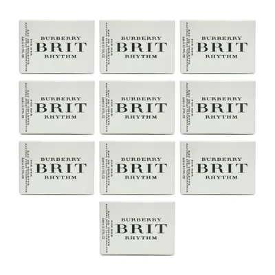 Produktbild von Burberry Brit Rhythm for Women Eau de Toilette 50 ml Miniaturen 5 ml x 10 Stück – Burberry Frauen Duft Mini Flakon Set – für Damen Miniatur Parfüm,