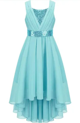 Produktbild von Glitzernde Eleganz: Festliches Prinzessin Blumenmädchenkleid für Mädchen mit Pailletten - Hochzeit, Fest und Party - Größe 116 cm