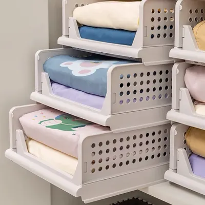 Produktbild von 3 Stück Aufbewahrungsbox Ordnungsboxen Organisator faltbare für Kleidung Bücher Spielzeug