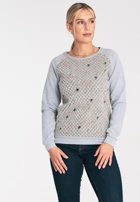 Zdjęcie produktu dla Figl Damska bluza z kapturem bez zapięcia Arosindus szara L