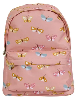Produktbild von A Little Lovely Company Kindergarten Rucksack 7L Schmetterlinge Rosa