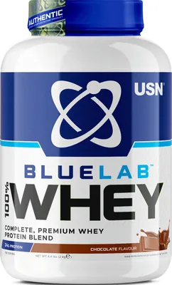 Produktbild von USN Blue Lab Whey (2000g) Chocolate - Eiweiße - Molkenprotein-Mischung