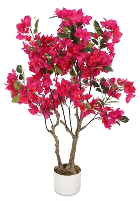 Produktbild von GarveeHome Künstlicher Bougainvillea-Baum 100Cm/120Cm/150Cm Mit Naturstamm – Ros