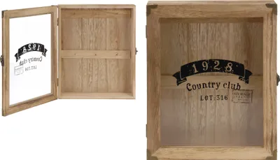 Produktbild von Schlüsselkasten aus Holz im Vintage Design Schlüsselbrett Schlüsselschrank