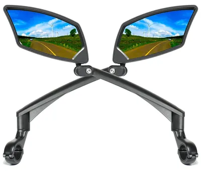 Obrázok produktu pre Omgoods – Nastaviteľné bicyklové zrkadlo s odolnou sklenenou šošovkou