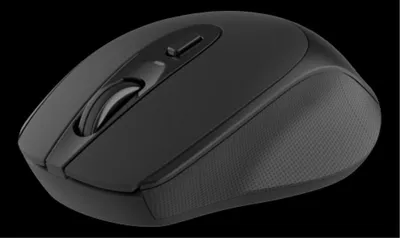 Zdjęcie produktu dla Deltaco MS-804, Po prawej stronie, Optyczny, RF Wireless, 1600 DPI, Czarny