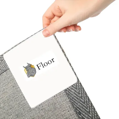 Imagen del producto de Adhesivos antideslizantes para alfombras, aptos para suelos de madera y baldosas (12 unidades, color blanco)