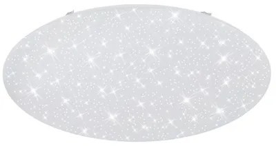 Image de BRILONER VERB Plafonnier LED moderne dimmable avec télécommande 75cm rond 80W 6500lm 3000 à 6000 K blanc chaud à froidReproduction étoilé blanc lampe plafond salon chambre