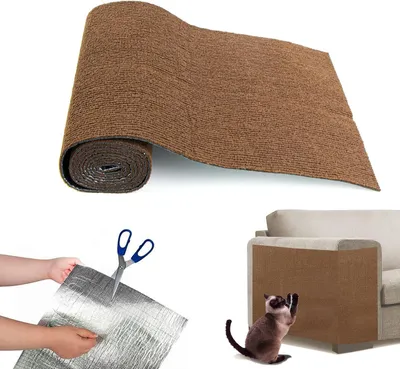 Produktbild von Kratzmatte selbstklebend, 30x200 cm, braun, für Möbel und Sofas